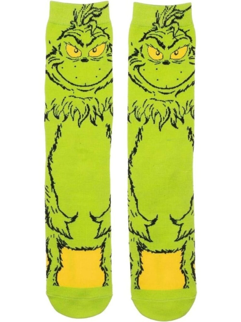The Grinch Who Stole Christmas 360° Character Crew Socks Festive Green One Size